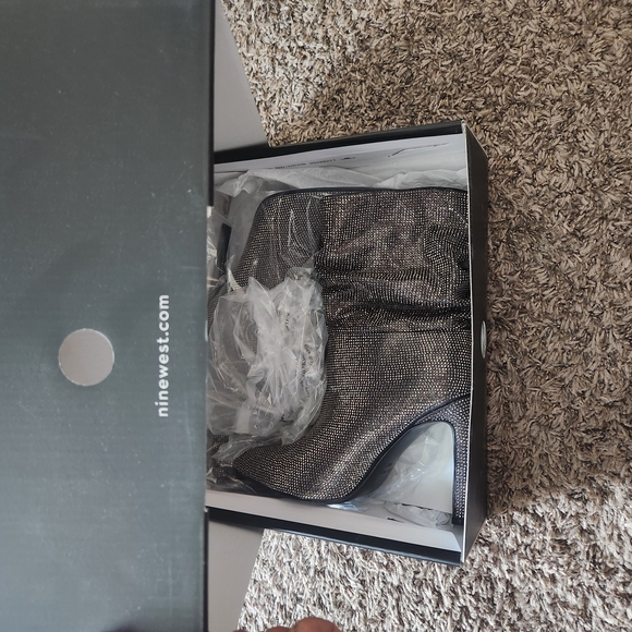 Nine West Black Ankle Boots - Picture 1 of 5